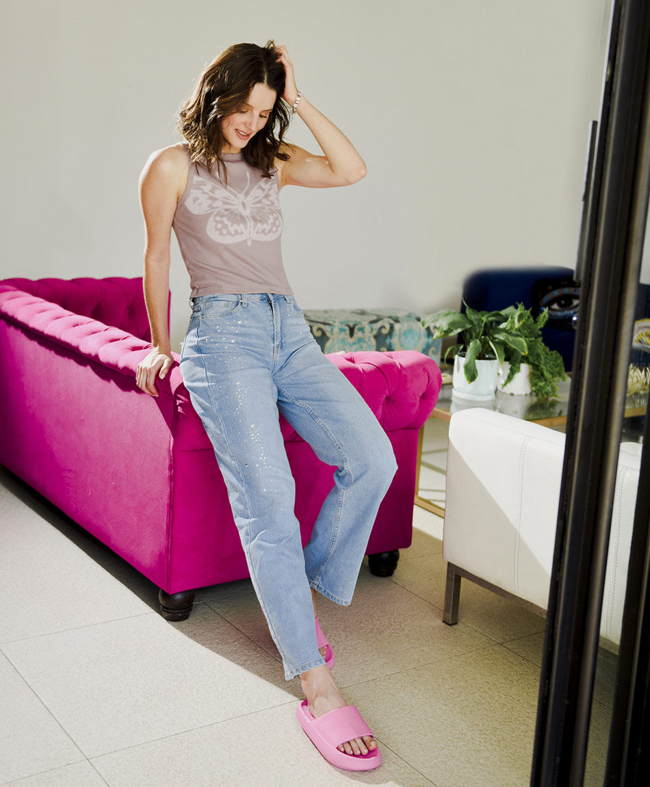 Jeans mujer brillos y estrellas