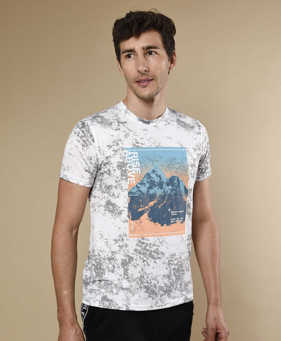 Polera deportiva manga corta cuello redondo