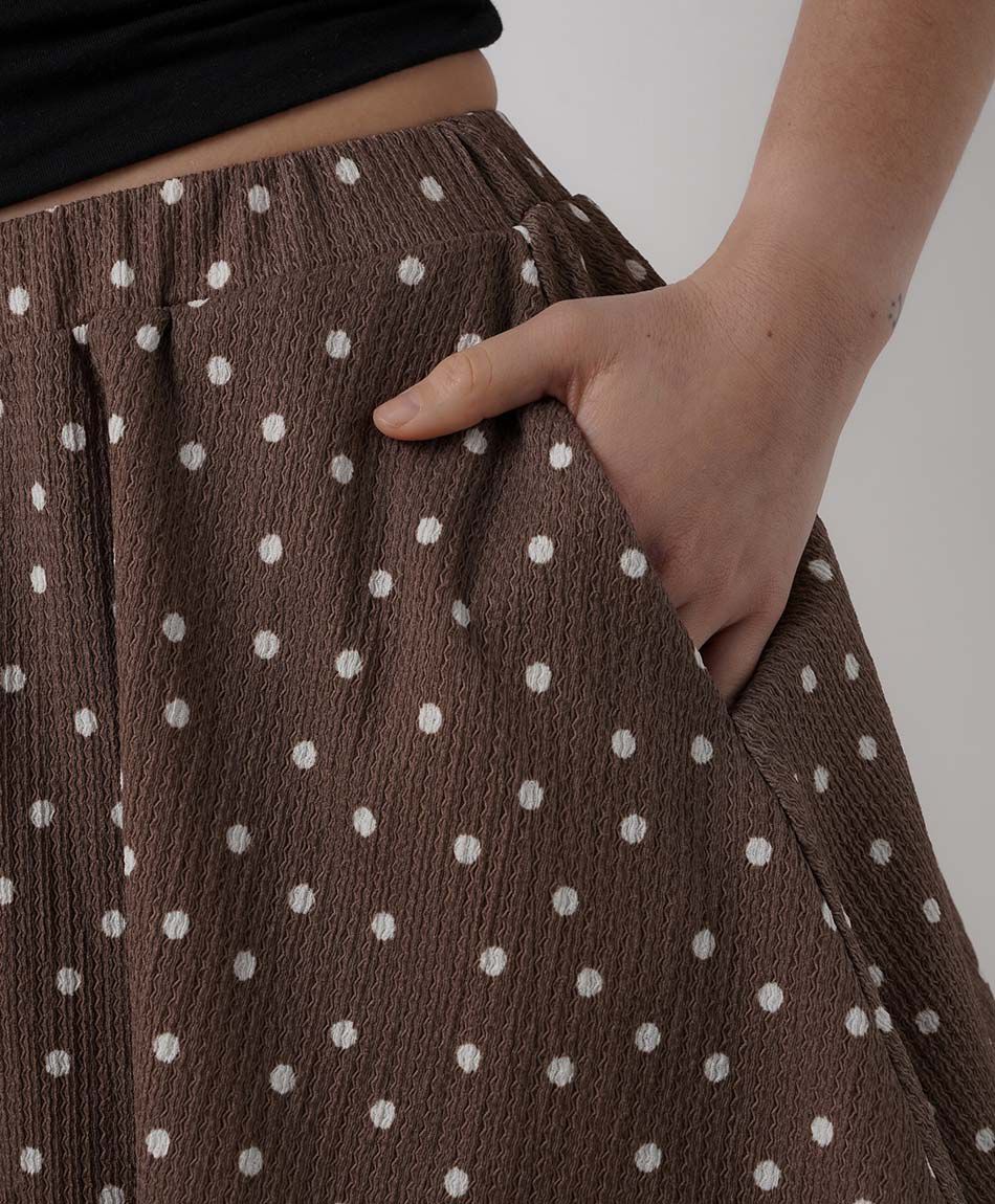 Mini pollera mujer lunares