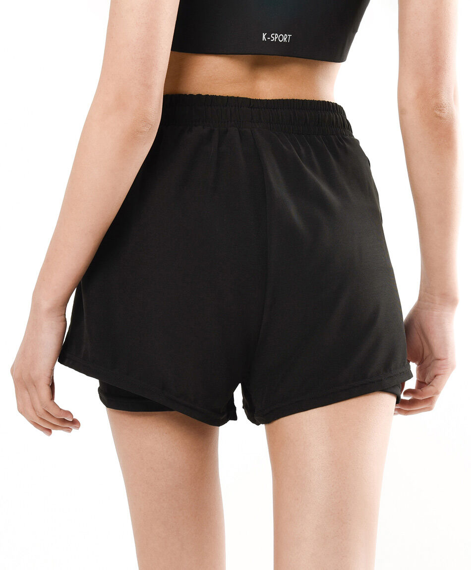 Short deportivo mujer negro