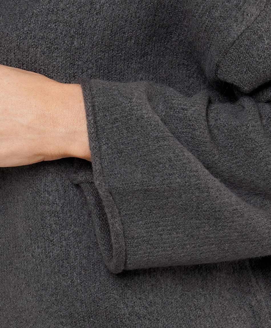 Cardigan mujer estilo capa broche