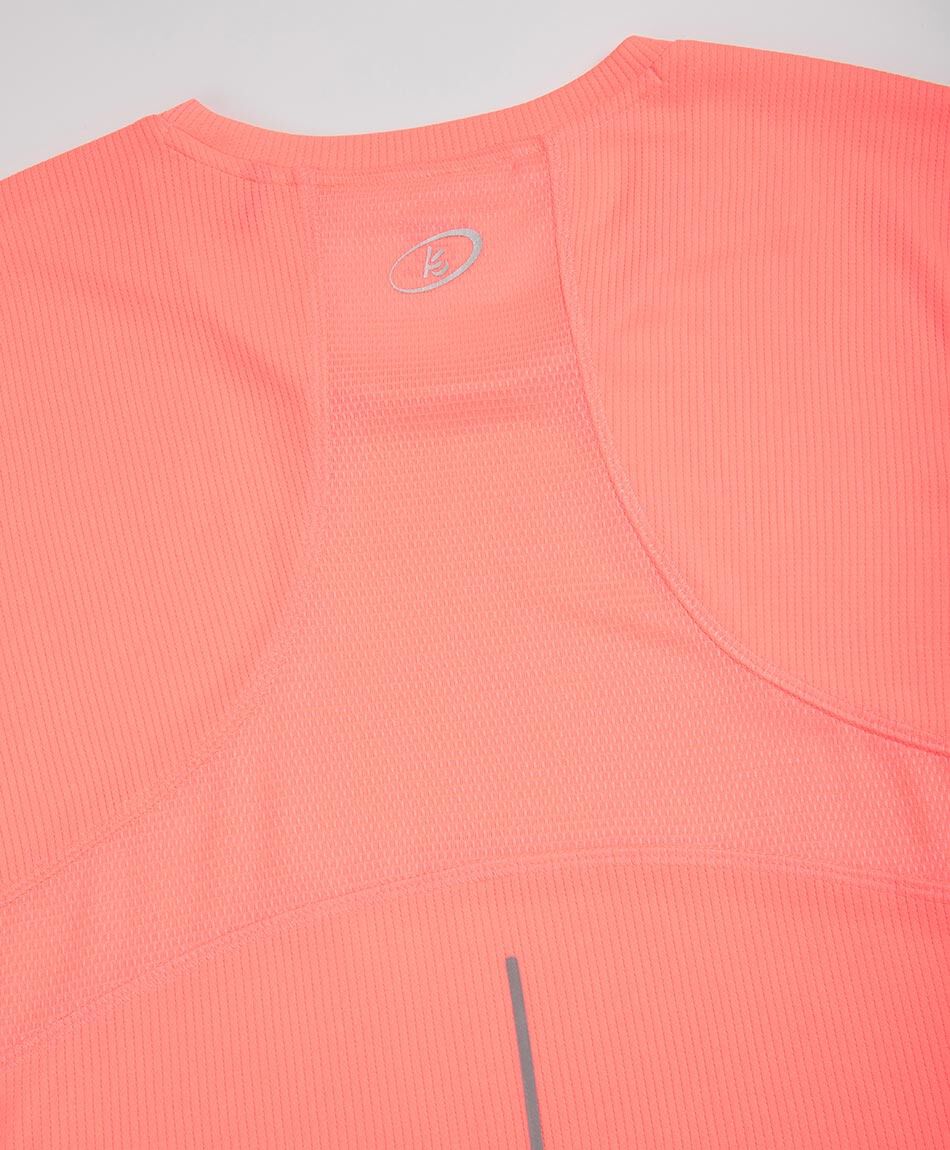 Remera deportiva mujer lisa coral