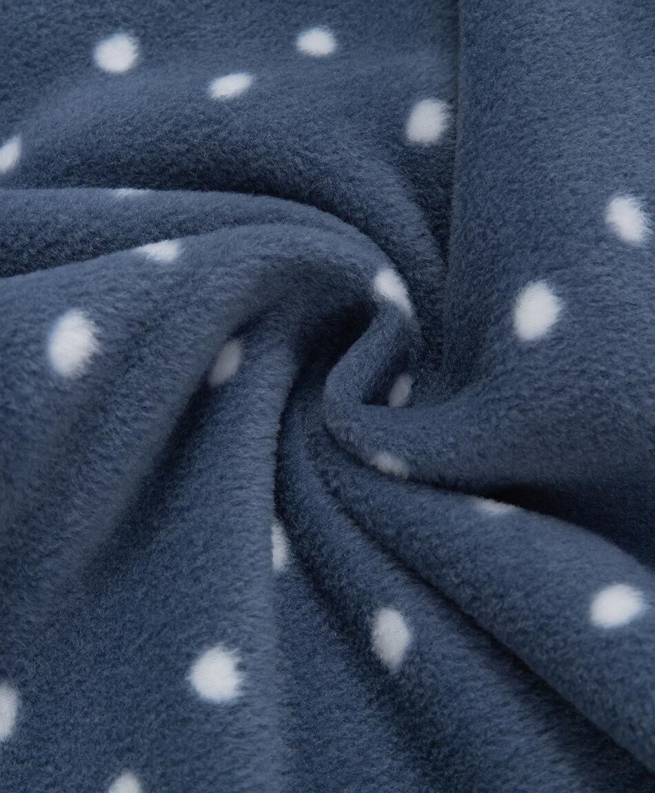 Pijama mujer polar lunares white