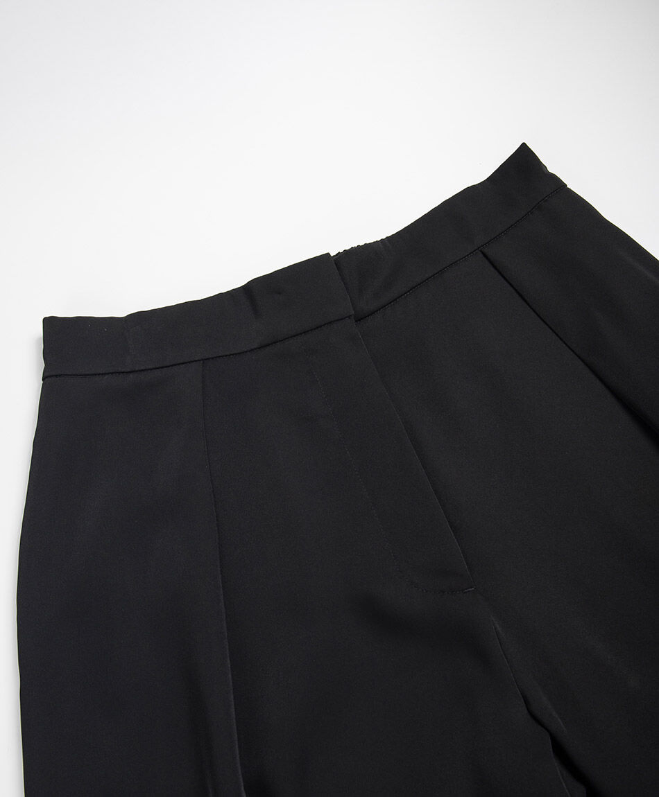 Pantal&oacute;n mujer pinzas satinado