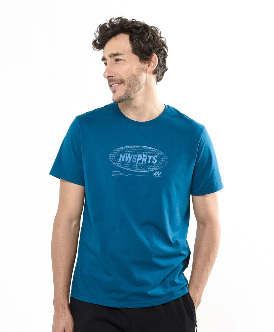 Remera deportiva hombre print