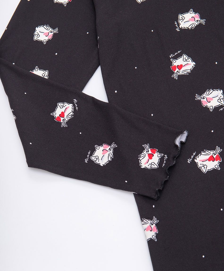 Camisola mujer botones gatitos