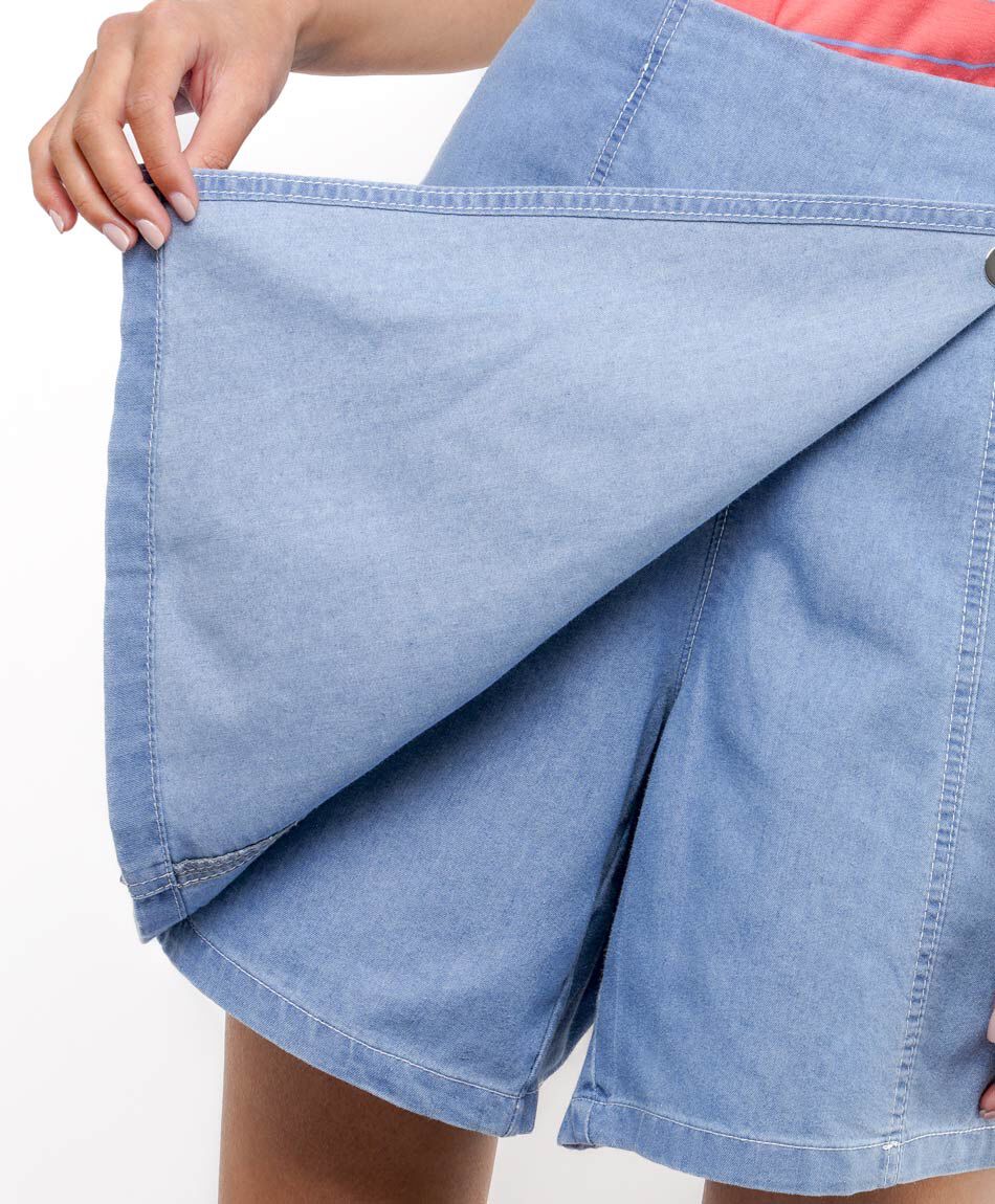 Short mujer pollera tencel botones