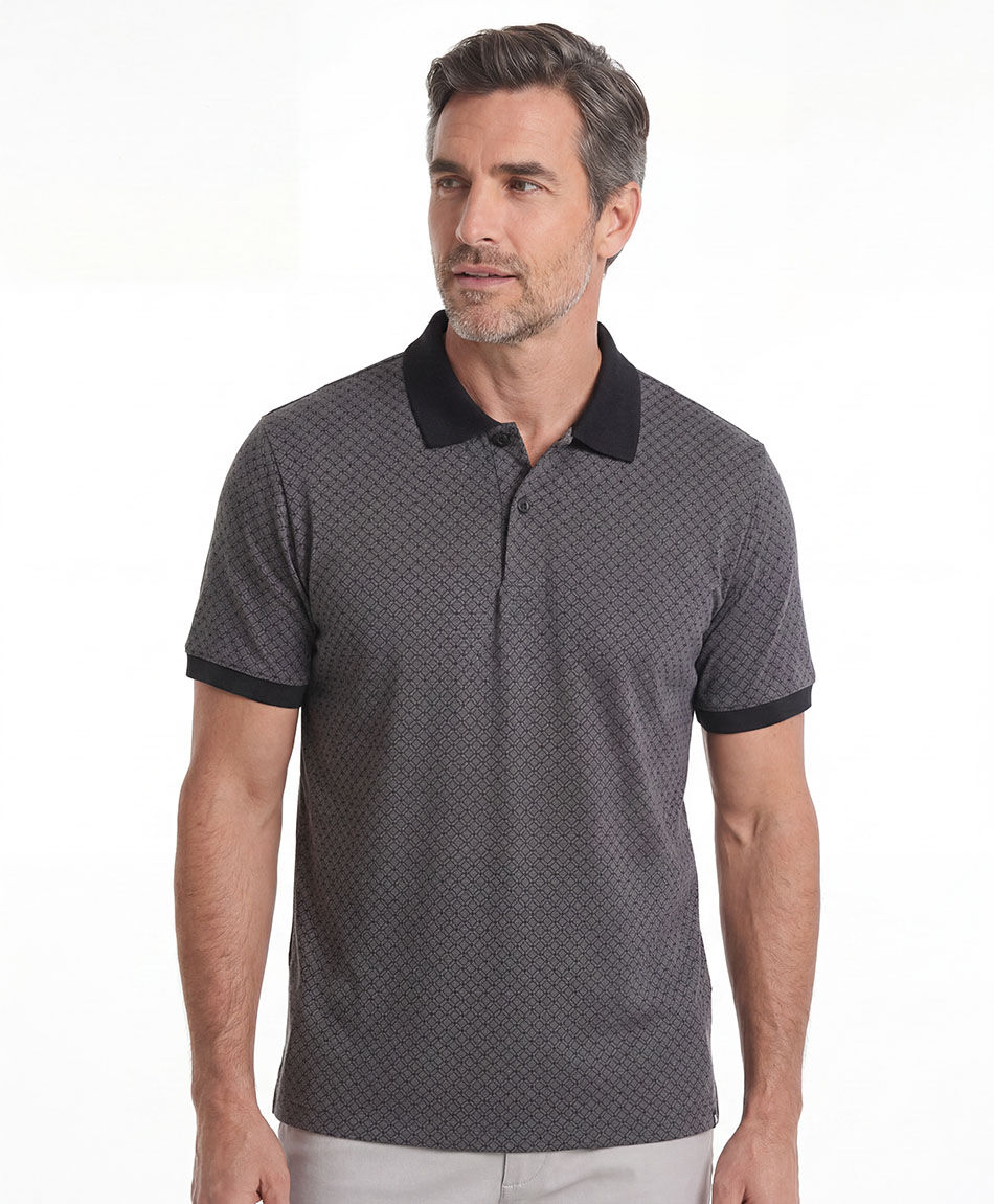 Remera hombre polo rombos