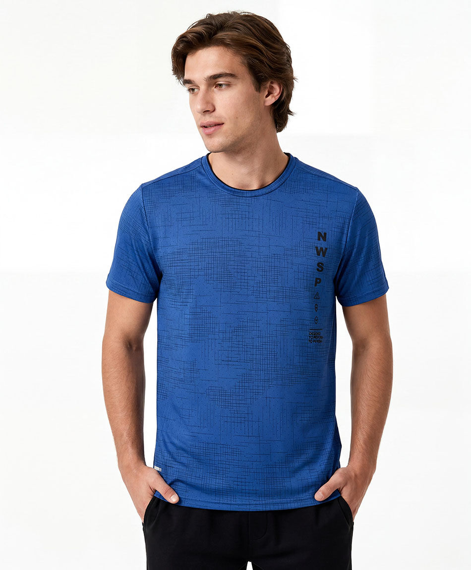 Remera deportiva hombre estilo mix