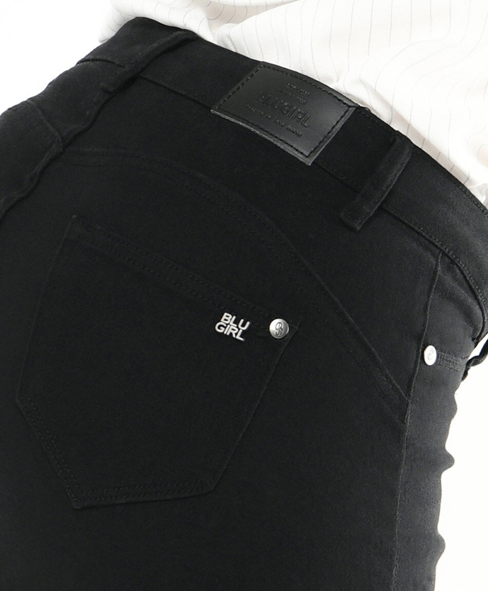 Jeans mujer liso botones skinny fit