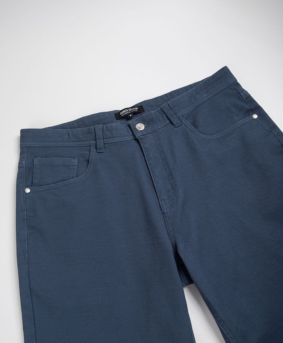 Short hombre jacquard azul