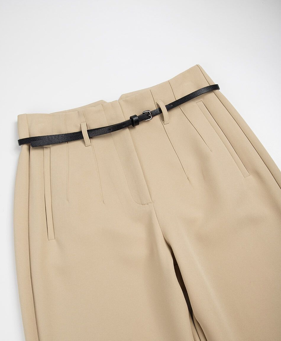Pantal&oacute;n mujer cintur&oacute;n tiro alto