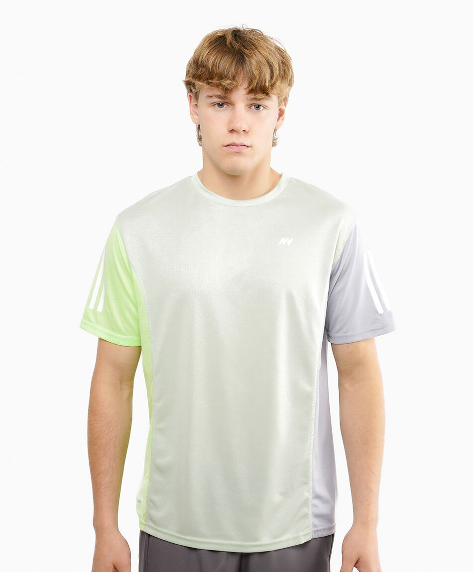 Remera deportiva hombre grey run
