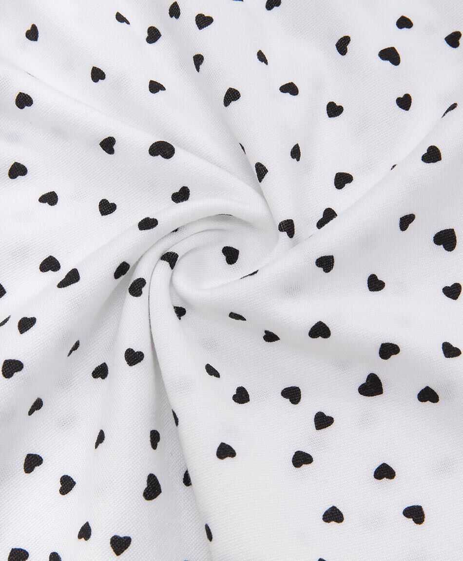 Baby doll mujer corazones black