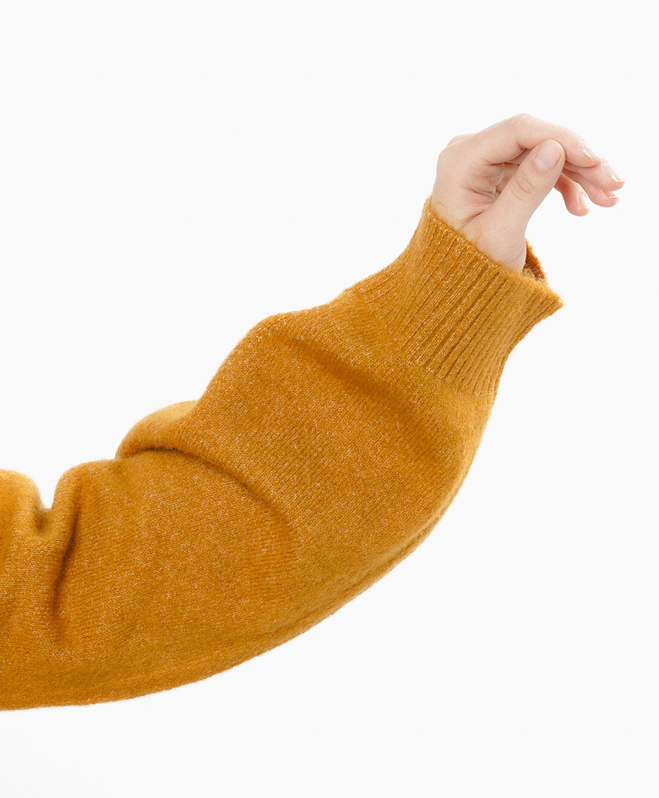 Sweater mujer manga ancha orange