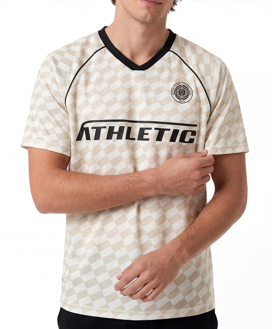 Remera deportiva hombre cuadros