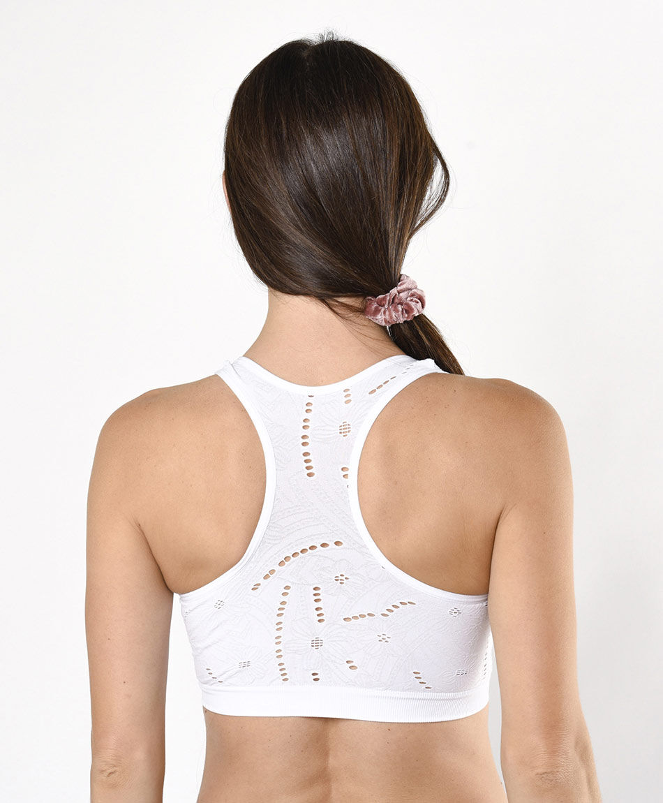 Top mujer seamless calado