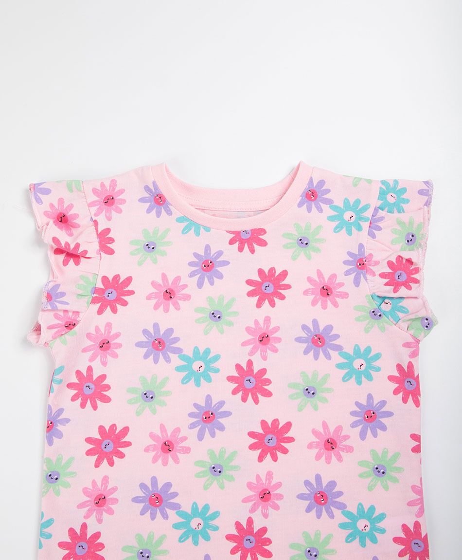 Remera beb&eacute; florcitas