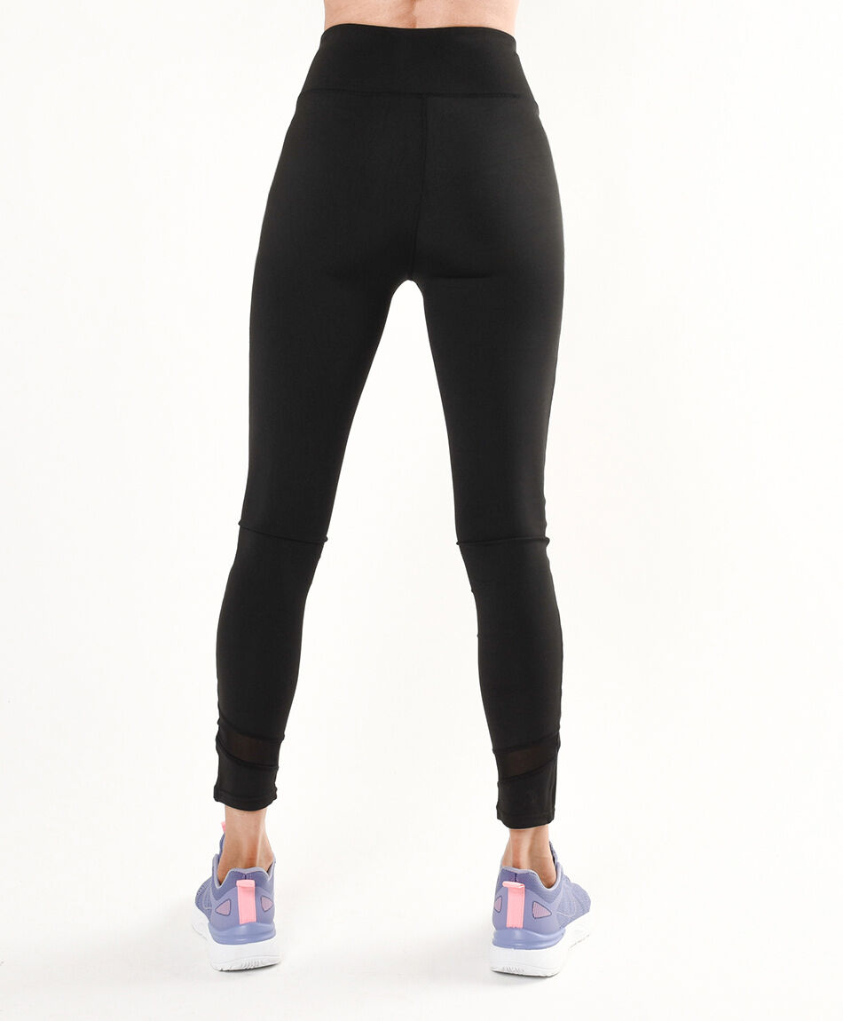 Calza mujer cortes mesh tiro alto
