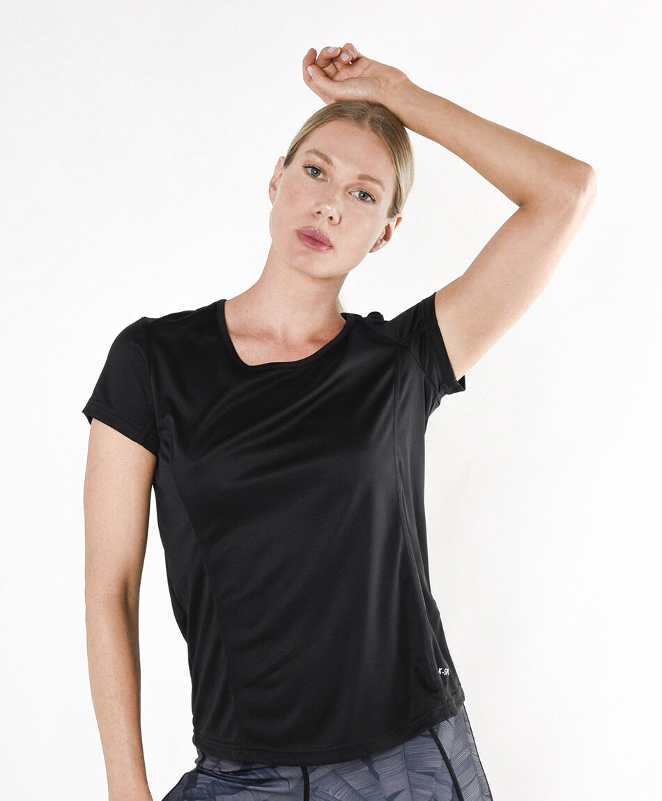 Remera deportiva mujer transparencia