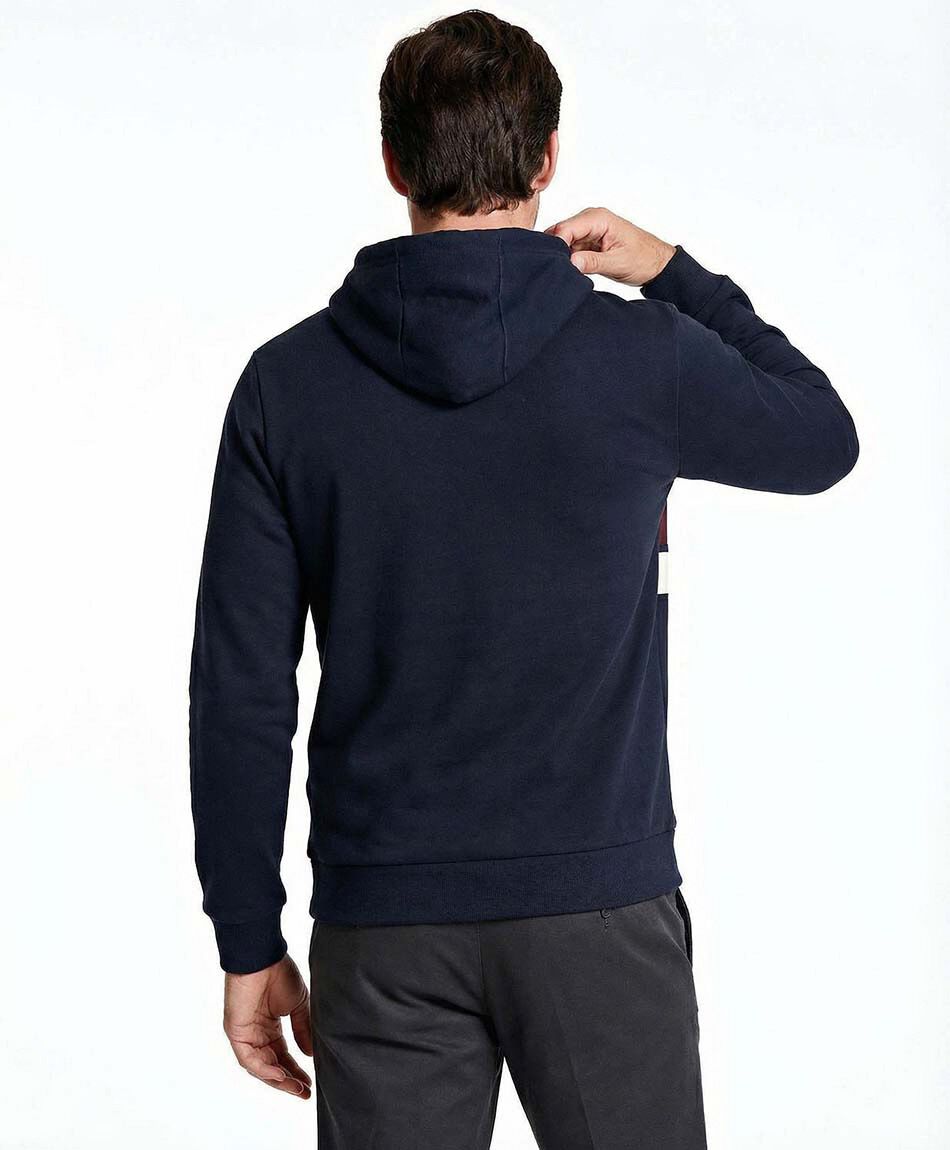Buzo hombre canguro linea blanca