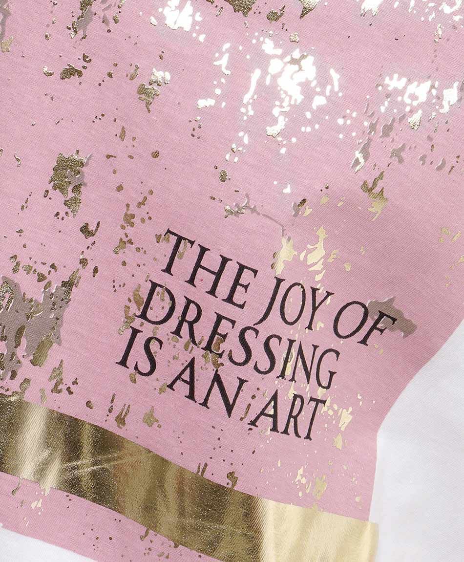 Remera mujer pink art