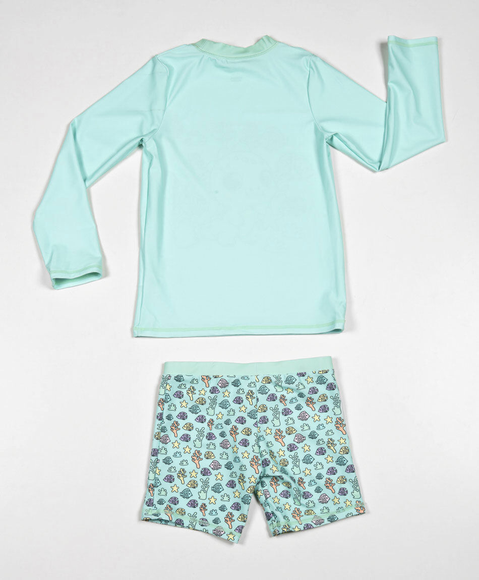 Traje de ba&ntilde;o infantil dinosaurio