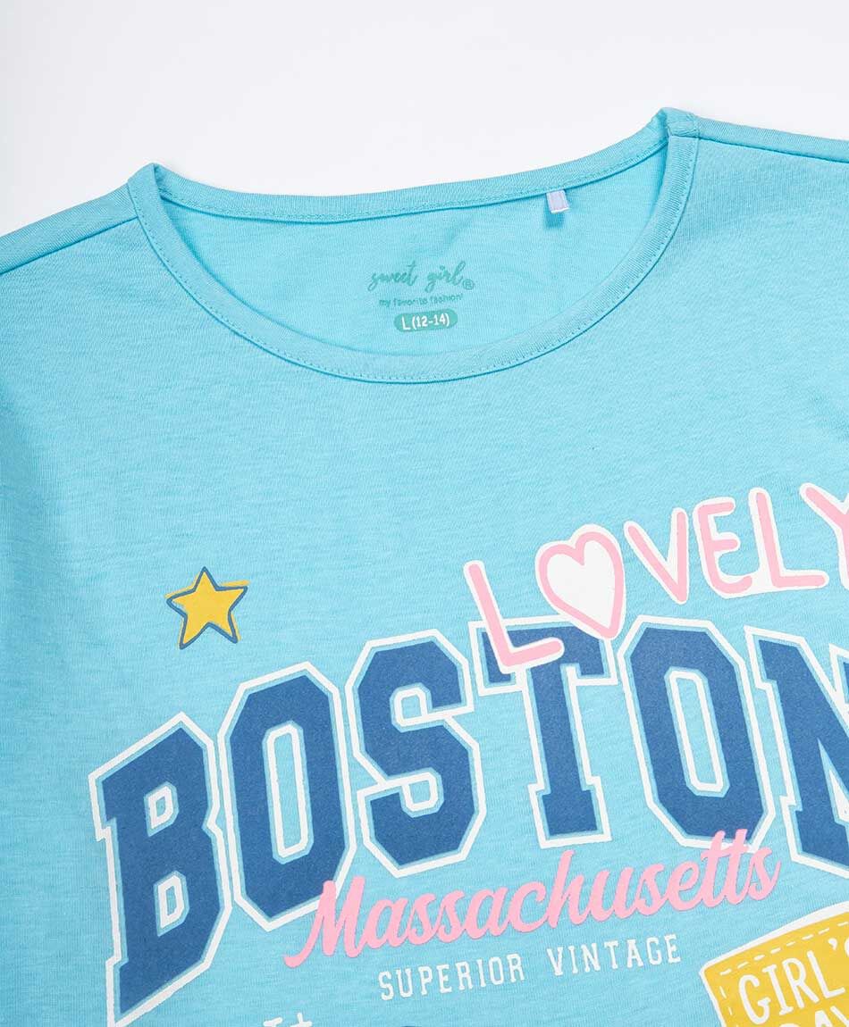 Remera ni&ntilde;a boston