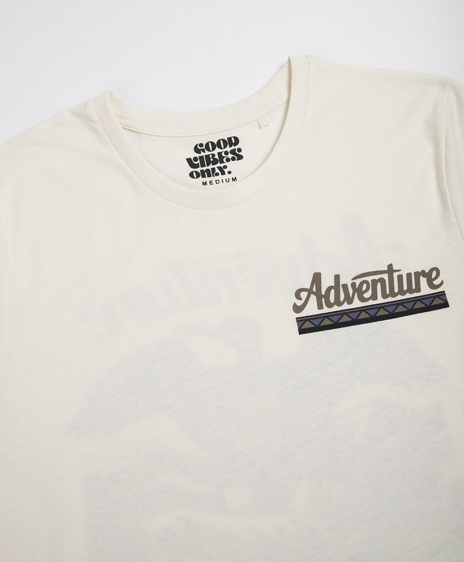 Remera hombre estampado doble adventure