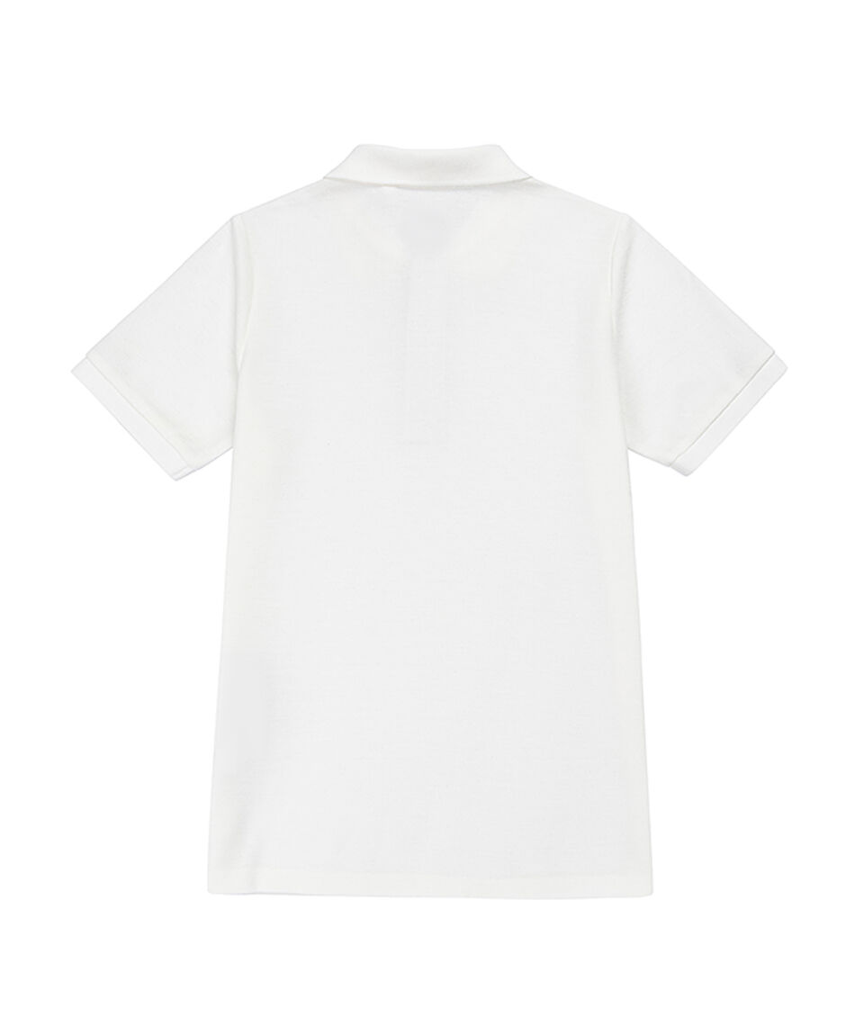 Polera escolar cuello polo blanca