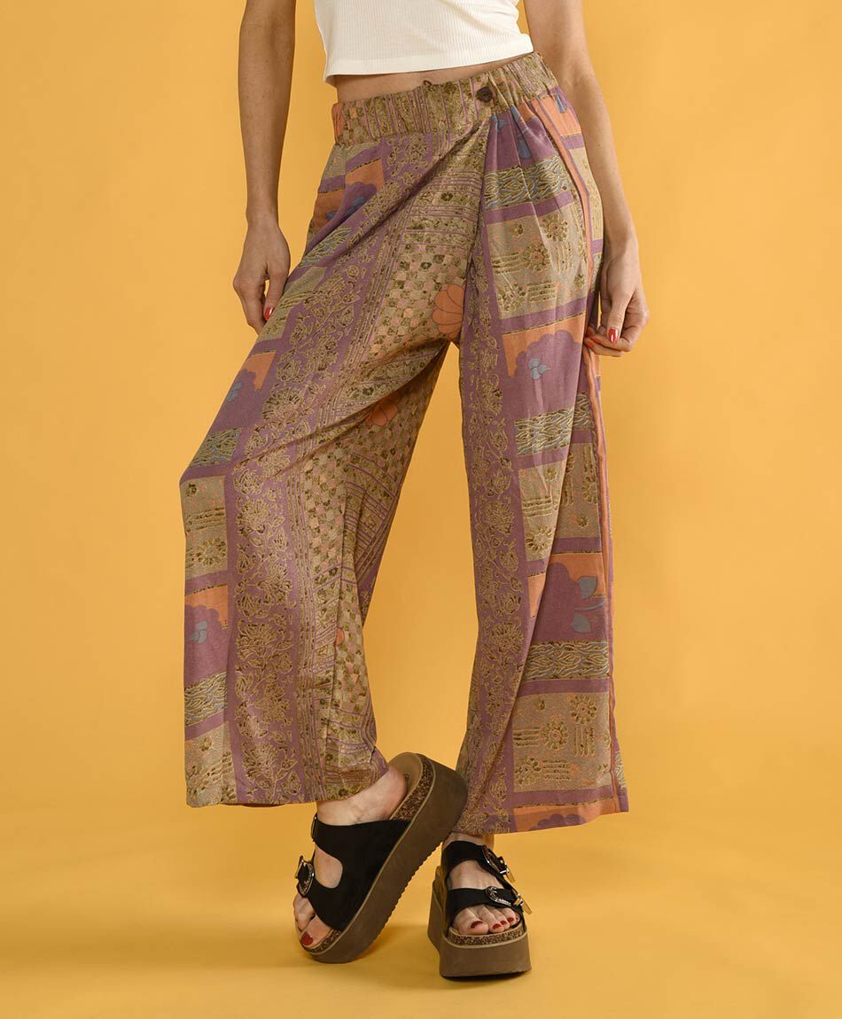 Pantalon palazzo cru