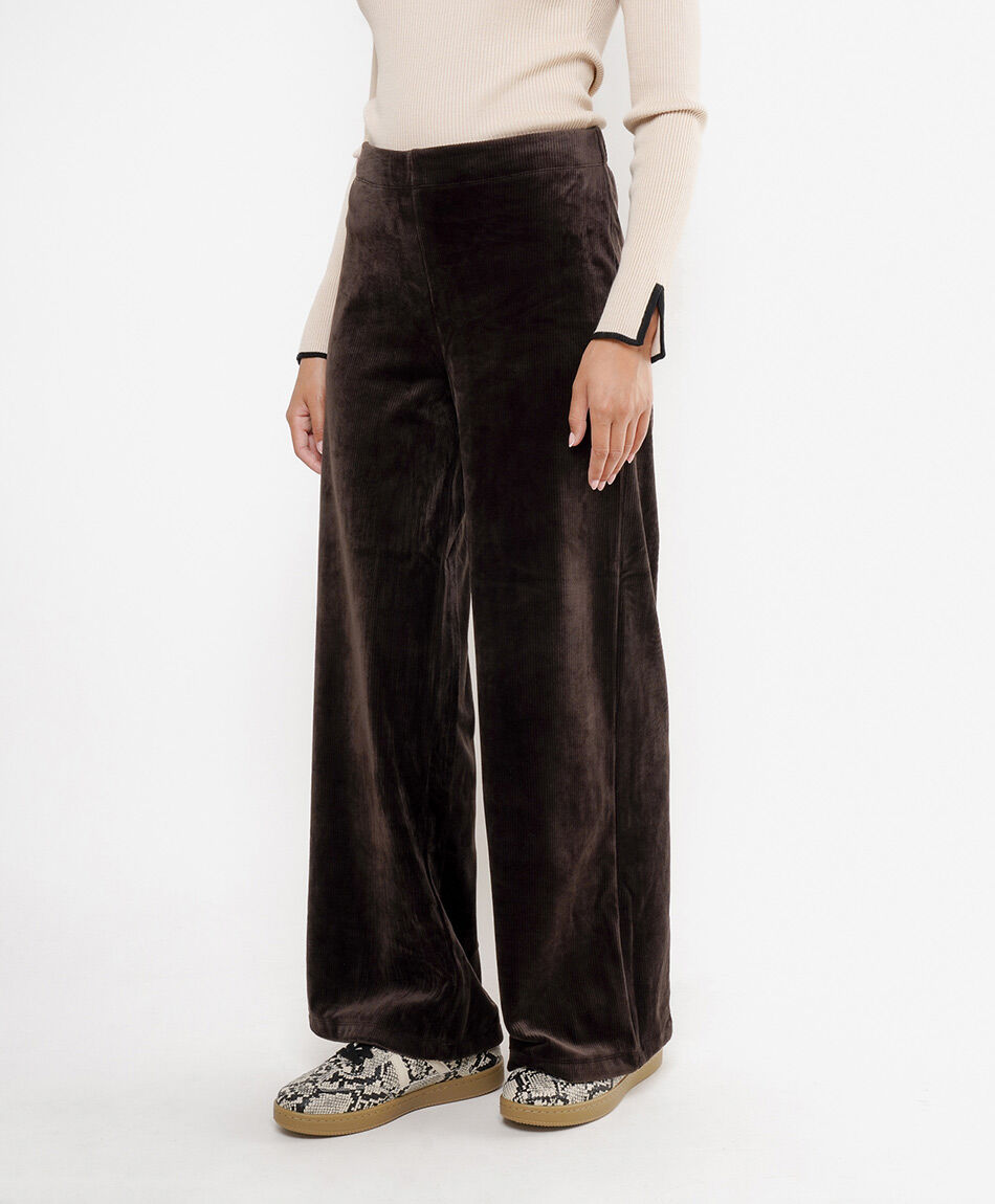 Pantal&oacute;n mujer ancho corderoy