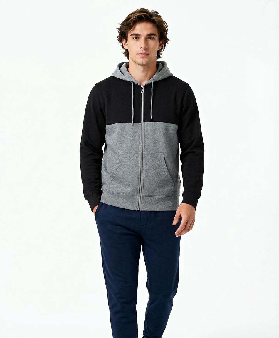Poler&oacute;n deportivo hombre black and grey