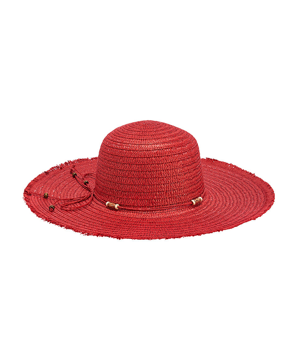 Sombrero mujer rojo