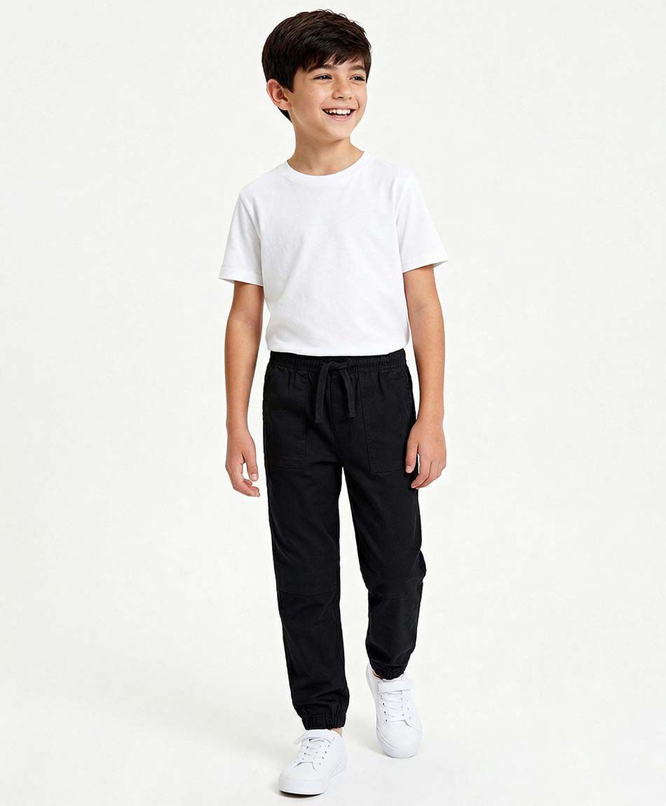 Pantal&oacute;n ni&ntilde;o cargo negro