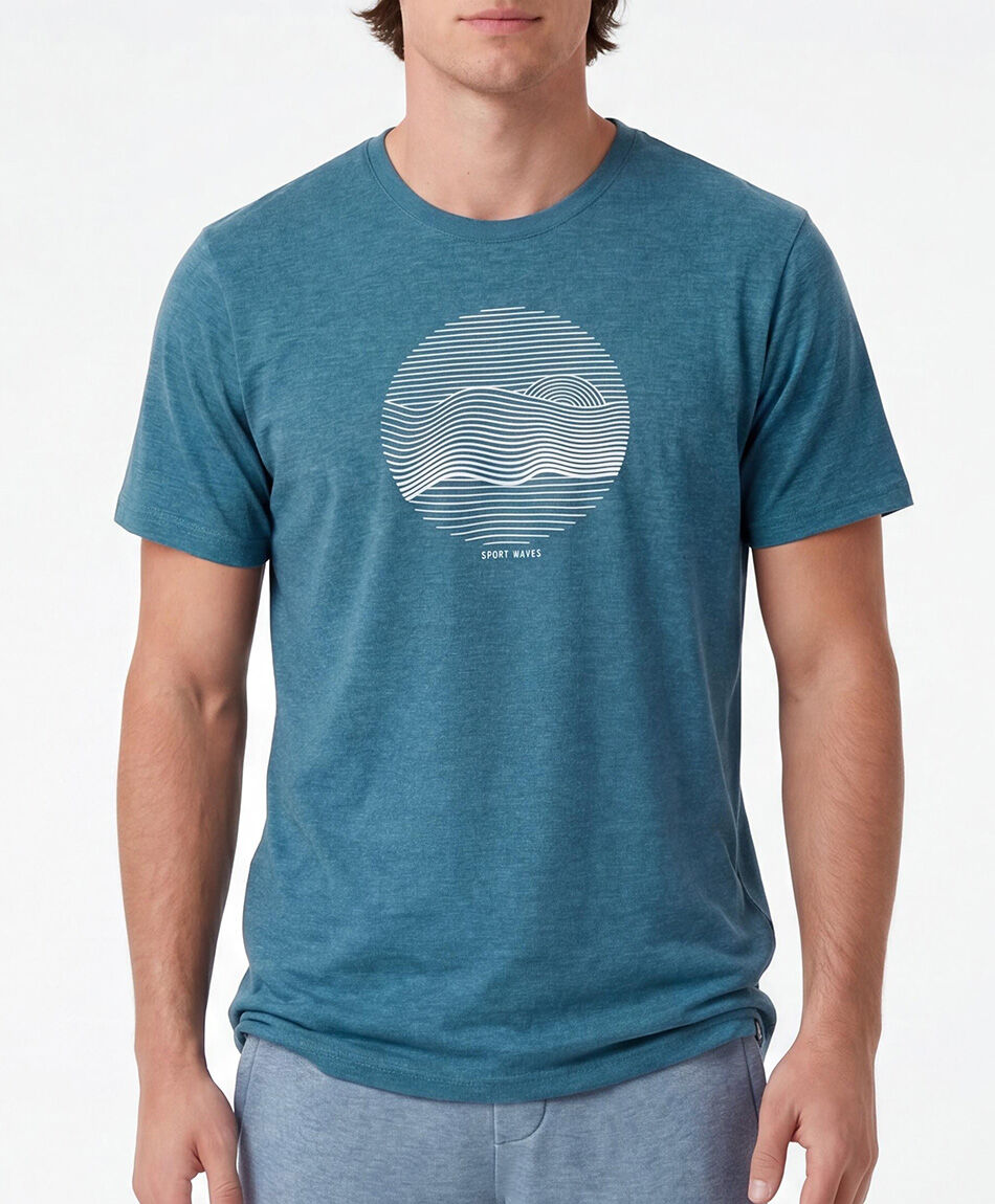 Remera deportiva hombre waves