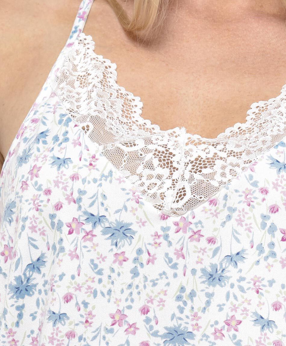 Baby doll mujer florcitas encaje