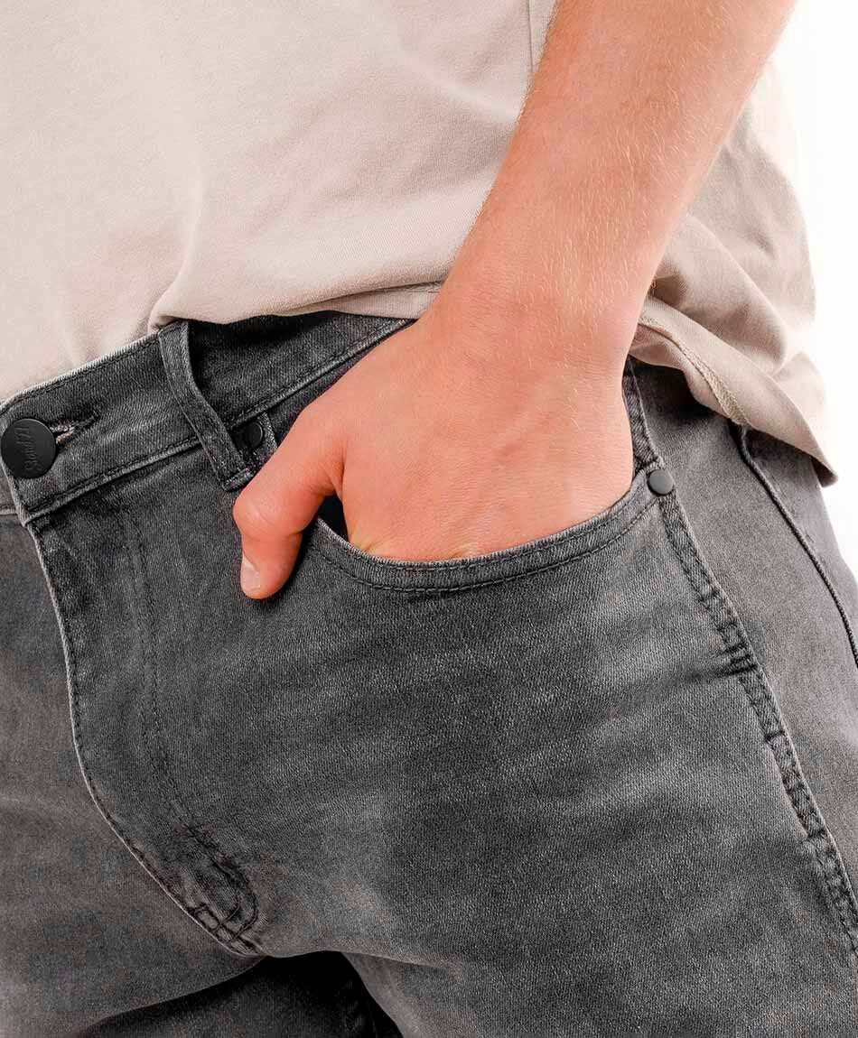 Jeans hombre gris casual