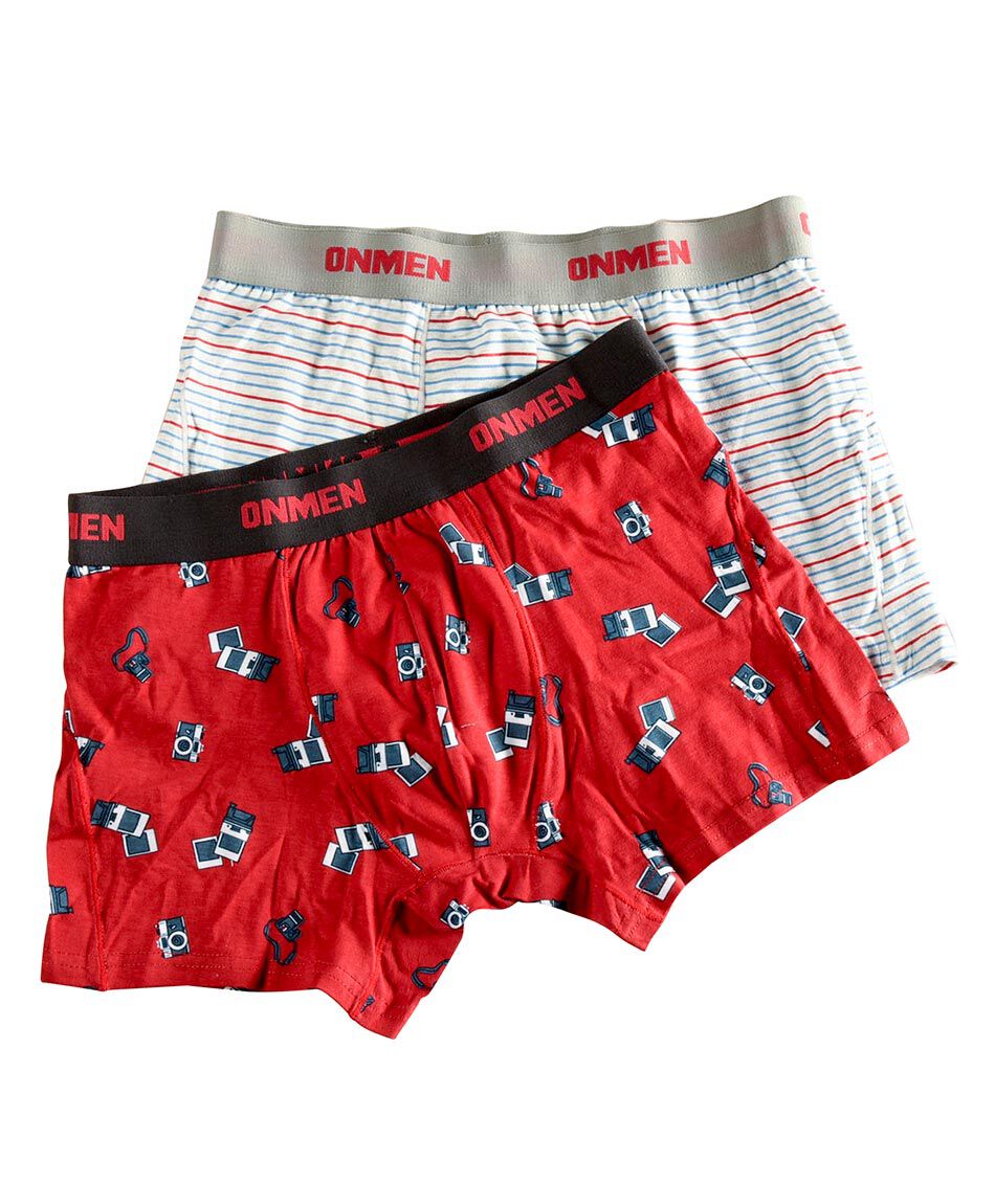 Boxer estampado pack 2