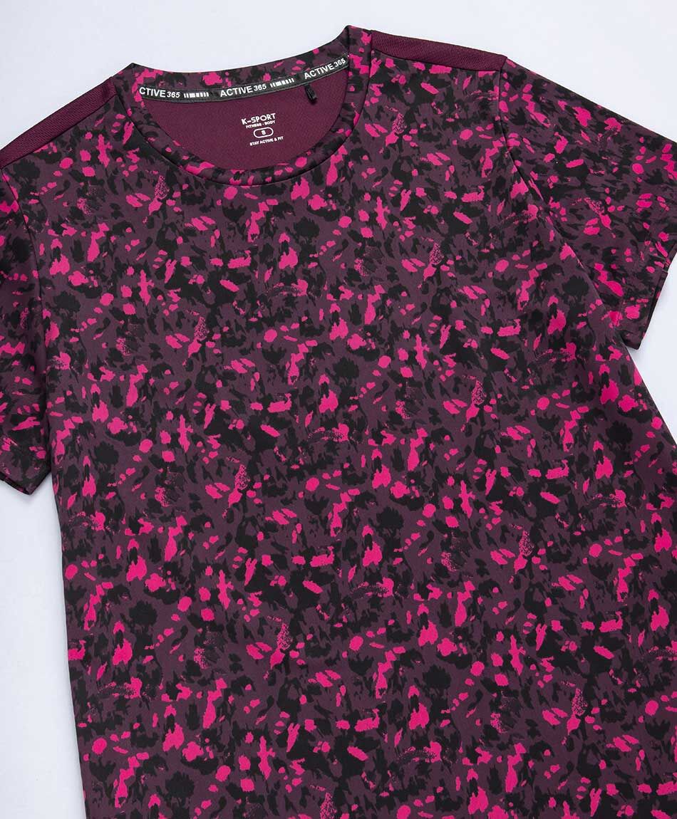 Remera deportiva mujer run pink