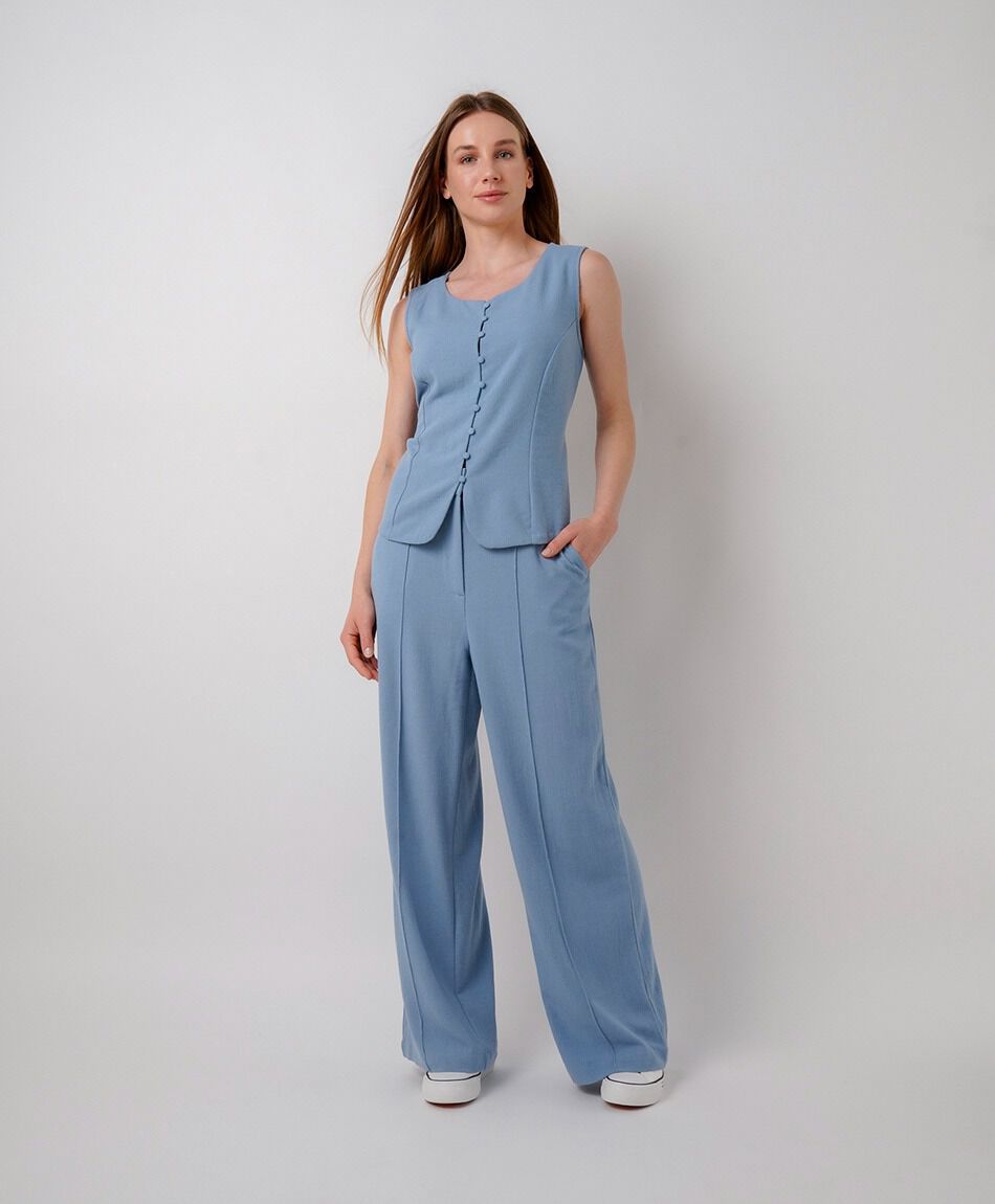 Pantal&oacute;n mujer lino