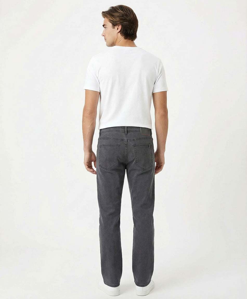 Jeans hombre gris straight