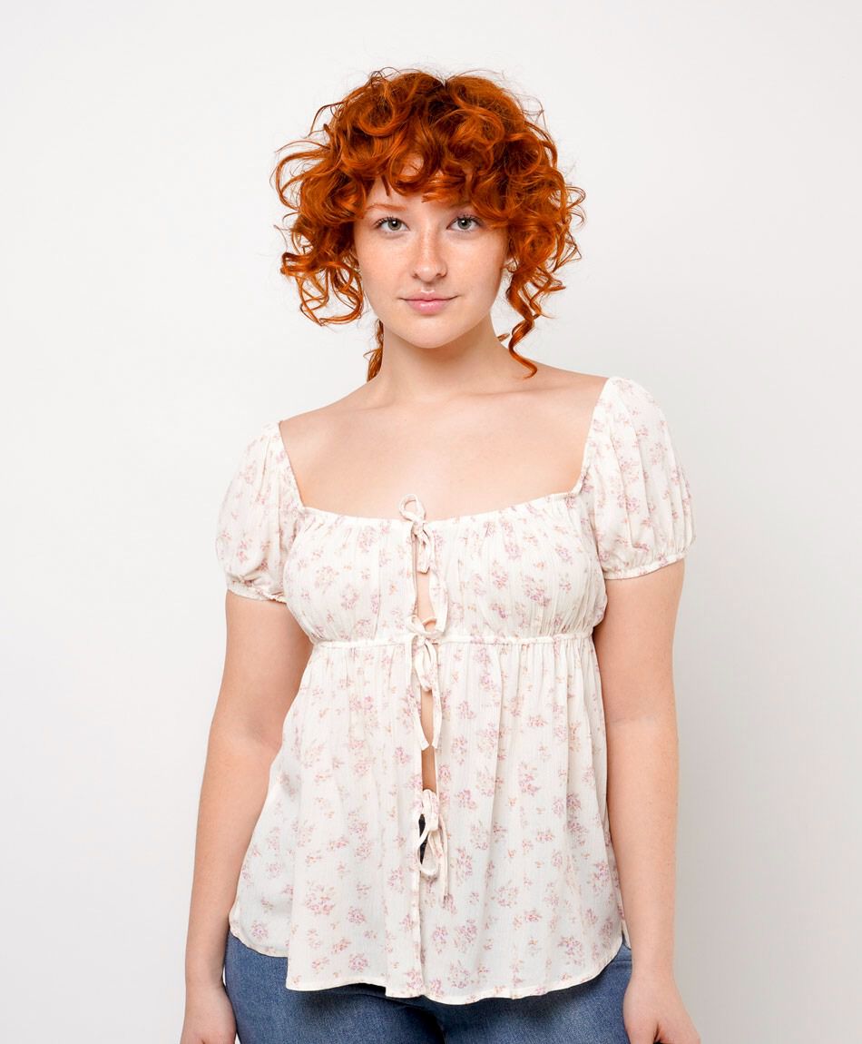 Camisa mujer lazos