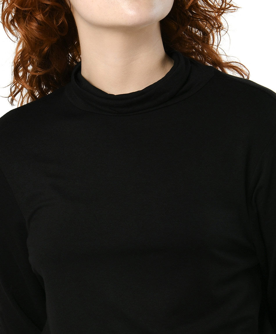 Remera mujer lisa cuello alto