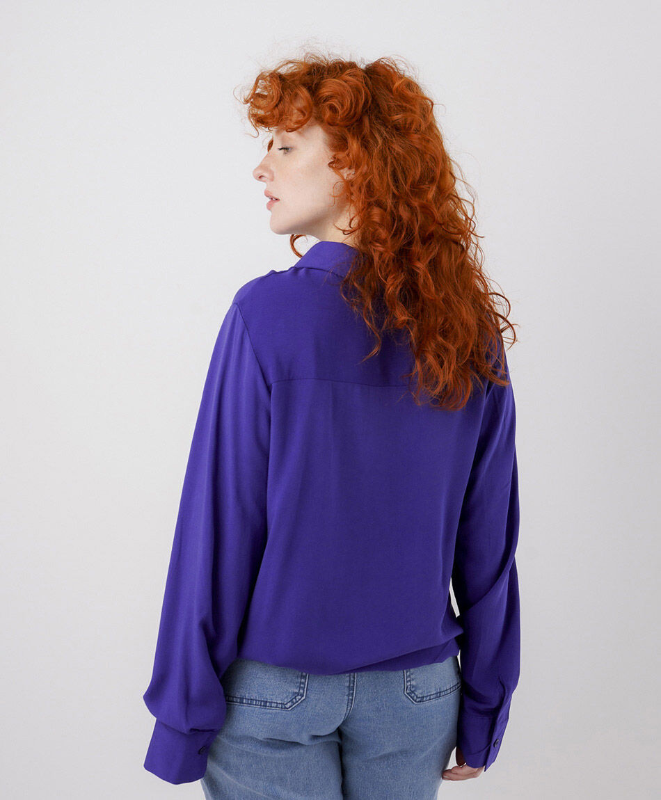 Camisa mujer camisera lazo