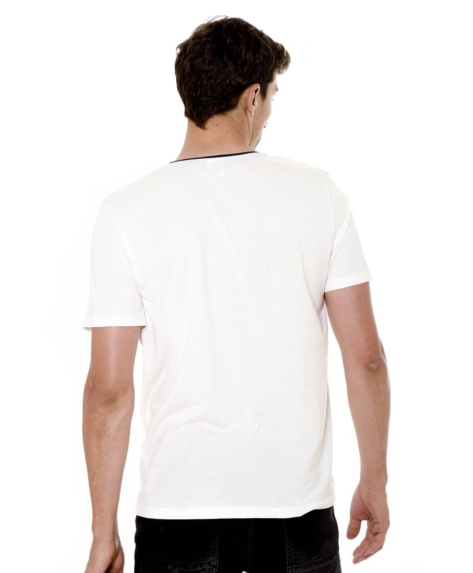 Polera cuello color