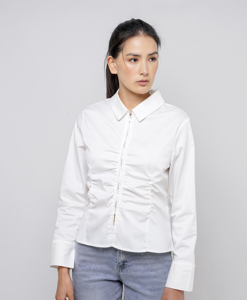 Camisa mujer el&aacute;stico cierre