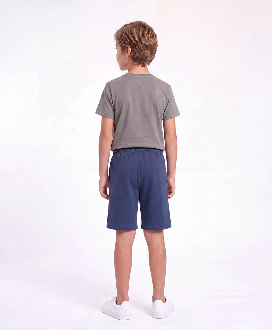 Short ni&ntilde;o b&aacute;sico azul oscuro