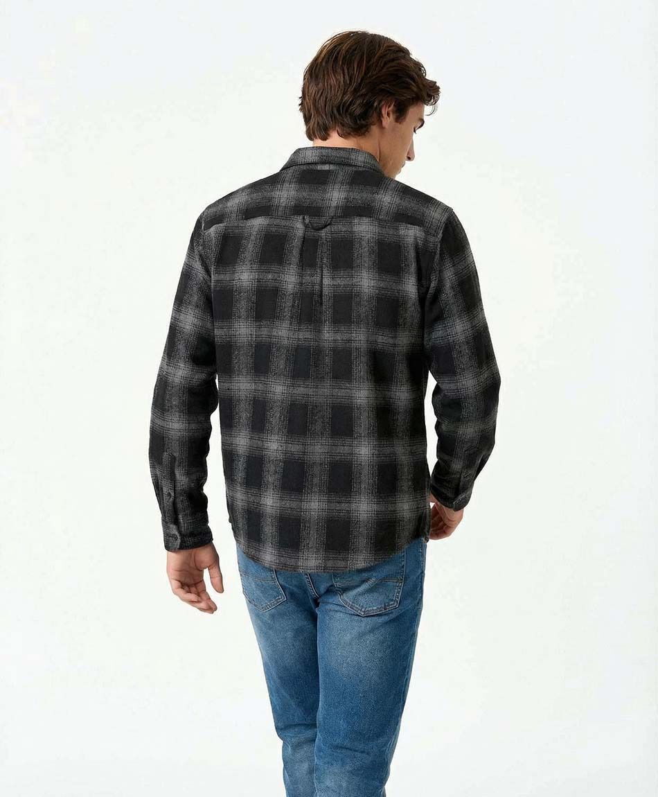 Campera hombre le&ntilde;adora franela escoses