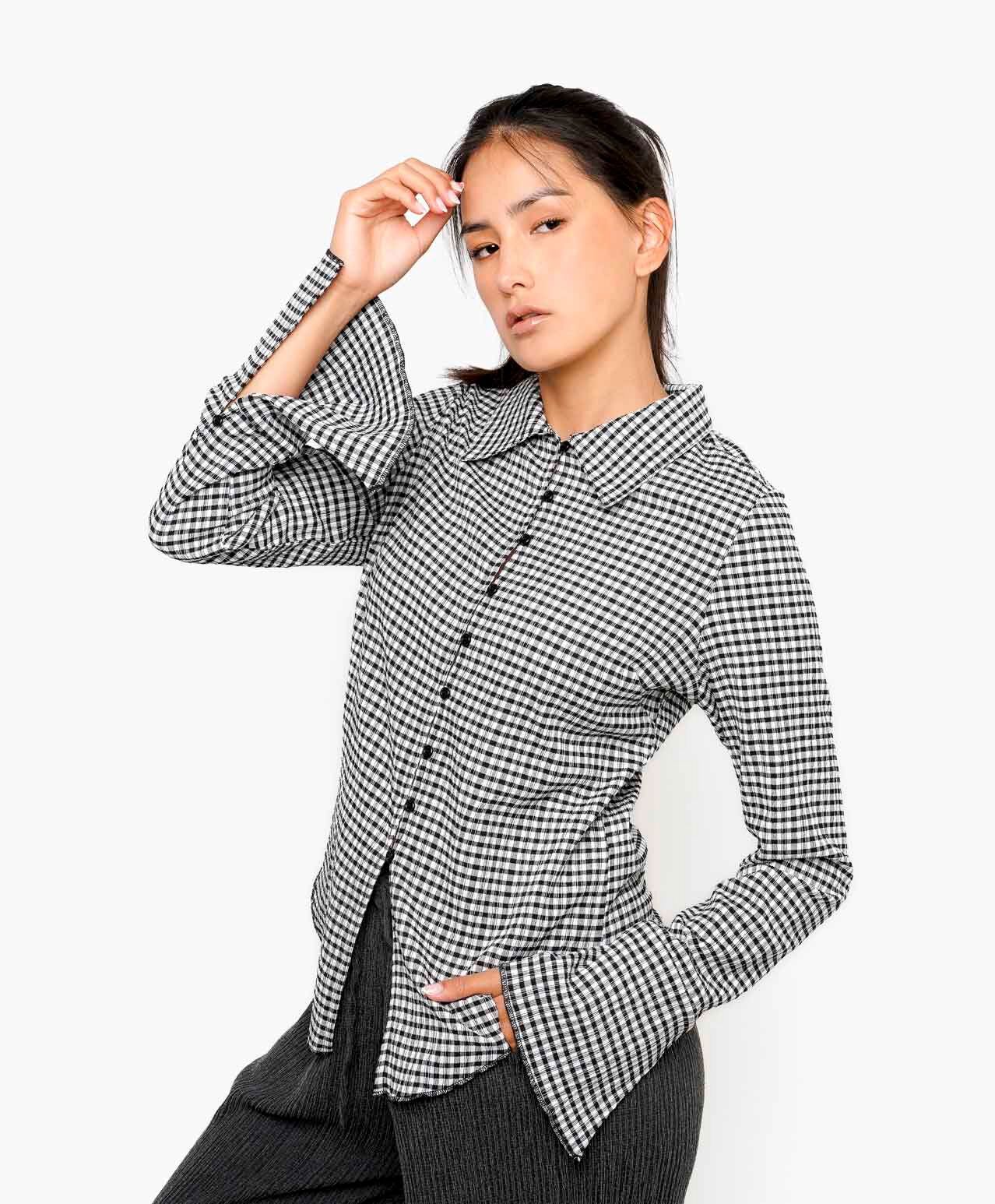 Camisa mujer cuadritos